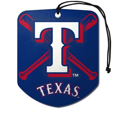 Fan Mats  LLC Texas Rangers Air Freshener 2-pk Blue, Red