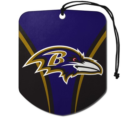 Fan Mats  LLC Baltimore Ravens Air Freshener 2-pk Purple & Black