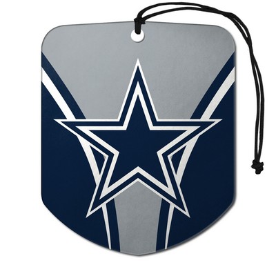 Fan Mats  LLC Dallas Cowboys Air Freshener 2-pk Blue & Gray