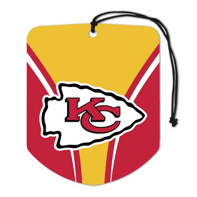 Fan Mats  LLC Kansas City Chiefs Air Freshener 2-pk Red, Yellow