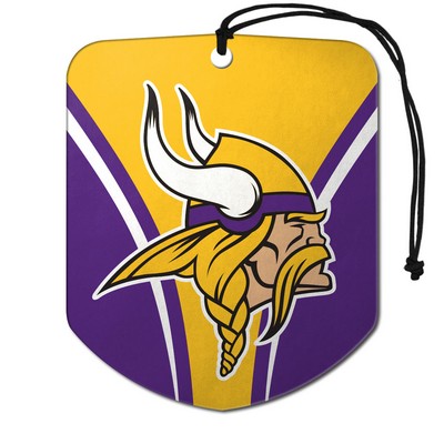 Fan Mats  LLC Minnesota Vikings Air Freshener 2-pk Purple & Yellow