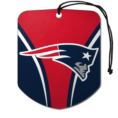 Fan Mats  LLC New England Patriots Air Freshener 2-pk Blue & Red