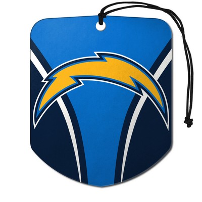 Fan Mats  LLC Los Angeles Chargers Air Freshener 2-pk Blue & Yellow