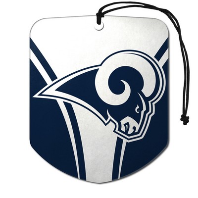 Fan Mats  LLC Los Angeles Rams Air Freshener 2-pk Blue