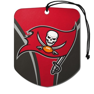 Fan Mats  LLC Tampa Bay Buccaneers Air Freshener 2-pk Red & Gray