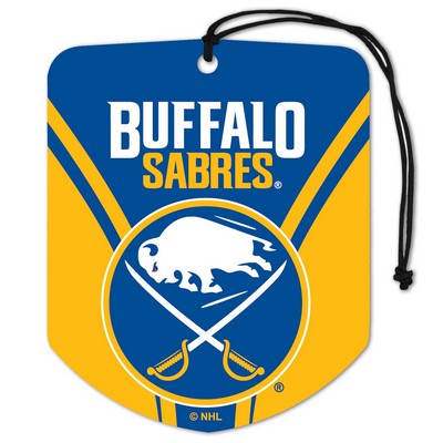 Fan Mats  LLC Buffalo Sabres Air Freshener 2-pk Blue