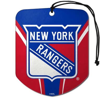 Fan Mats  LLC New York Rangers Air Freshener 2-pk Blue, Red