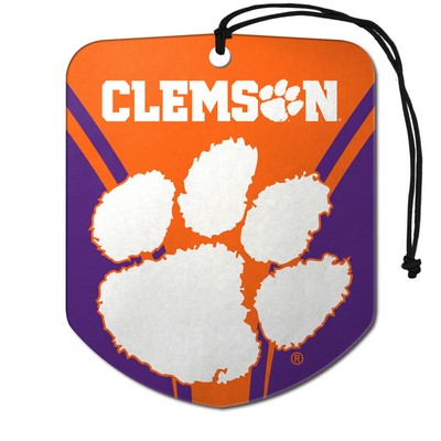 Fan Mats  LLC Clemson Tigers Air Freshener 2-pk Orange, Purple