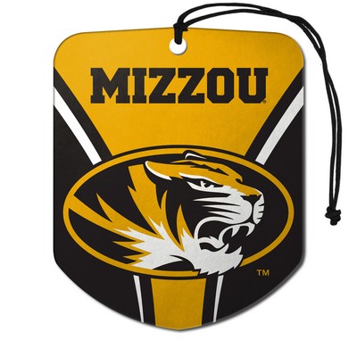 Fan Mats  LLC Missouri Tigers Air Freshener 2-pk Yellow & Black