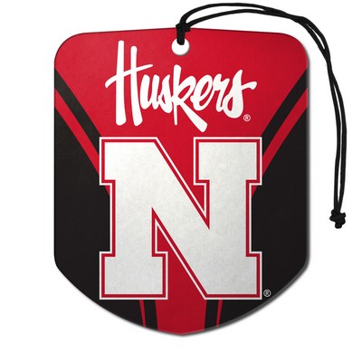 Fan Mats  LLC Nebraska Cornhuskers Air Freshener 2-pk Red, Black