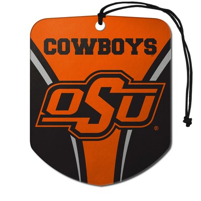 Fan Mats  LLC Oklahoma State Cowboys Air Freshener 2-pk Orange & Black