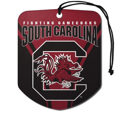 Fan Mats  LLC South Carolina Gamecocks Air Freshener 2-pk Red & Black