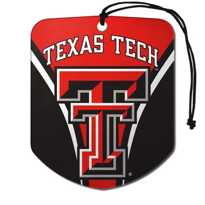 Fan Mats  LLC Texas Tech Red Raiders Air Freshener 2-pk Red & Black