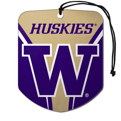 Fan Mats  LLC Washington Huskies Air Freshener 2-pk Purple & Gold