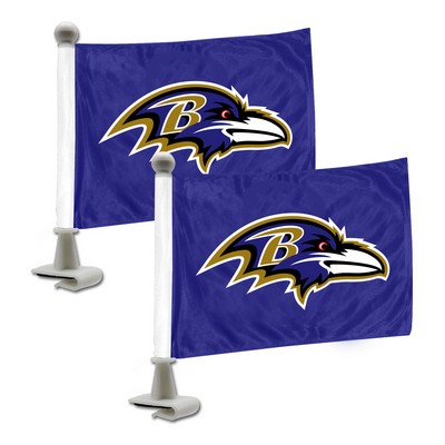 Fan Mats  LLC Baltimore Ravens Ambassador Flags Black