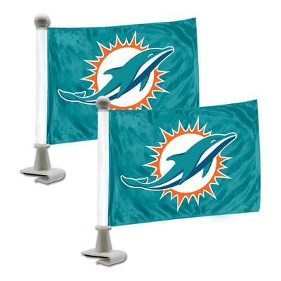 Fan Mats  LLC Miami Dolphins Ambassador Flags Teal