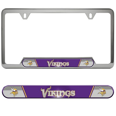 Fan Mats  LLC Minnesota Vikings Embossed License Plate Frame Purple