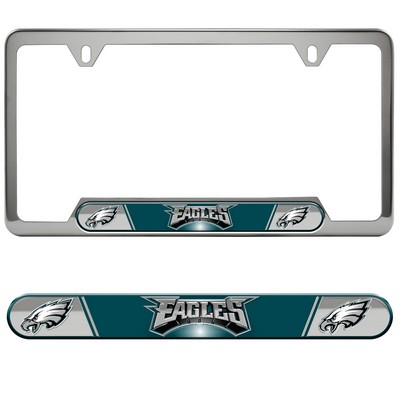 Fan Mats  LLC Philadelphia Eagles Embossed License Plate Frame Green