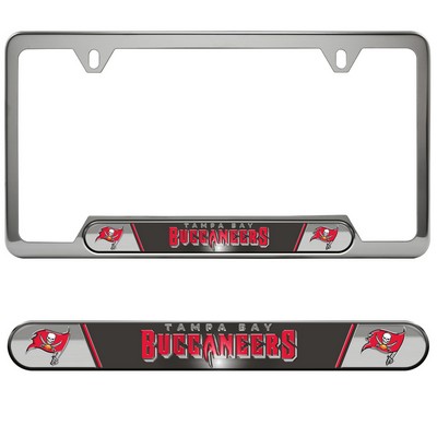 Fan Mats  LLC Tampa Bay Buccaneers Embossed License Plate Frame Gray