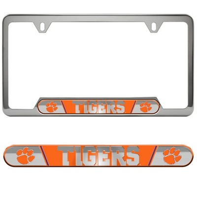 Fan Mats  LLC Clemson Tigers Embossed License Plate Frame Orange