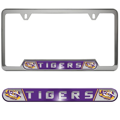 Fan Mats  LLC LSU Tigers Embossed License Plate Frame Purple