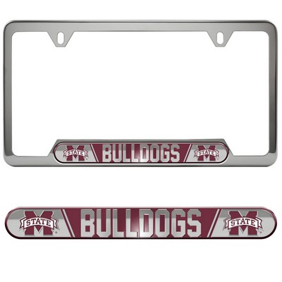 Fan Mats  LLC Mississippi State Bulldogs Embossed License Plate Frame Maroon