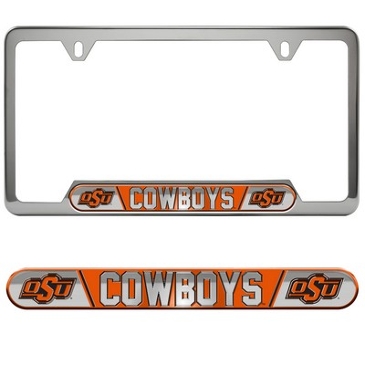 Fan Mats  LLC Oklahoma State Cowboys Embossed License Plate Frame Orange