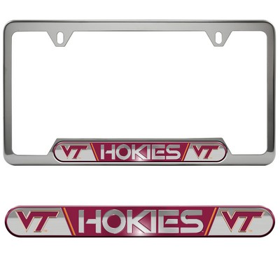 Fan Mats  LLC Virginia Tech Hokies Embossed License Plate Frame Red