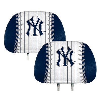 Fan Mats  LLC New York Yankees Printed Headrest Cover Blue