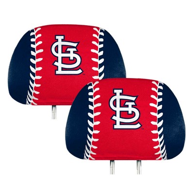 Fan Mats  LLC St. Louis Cardinals Printed Headrest Cover Blue & Red