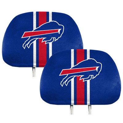 Fan Mats  LLC Buffalo Bills Printed Headrest Cover Blue & Red