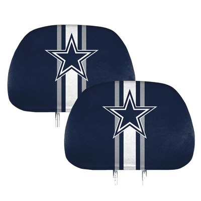 Fan Mats  LLC Dallas Cowboys Printed Headrest Cover Blue