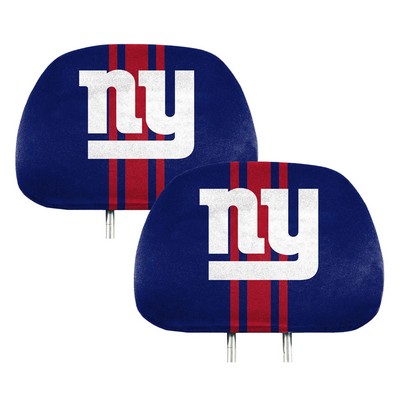 Fan Mats  LLC New York Giants Printed Headrest Cover Dark Blue