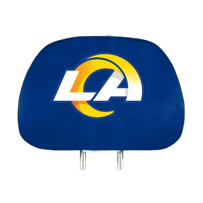 Fan Mats  LLC Los Angeles Rams Printed Headrest Cover Blue