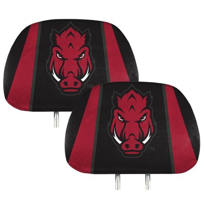 Fan Mats  LLC Arkansas Razorbacks Printed Headrest Cover Cardinal