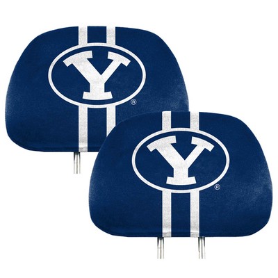 Fan Mats  LLC BYU Cougars Printed Headrest Cover Blue