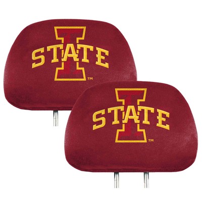 Fan Mats  LLC Iowa State Cyclones Printed Headrest Cover Red & Yellow