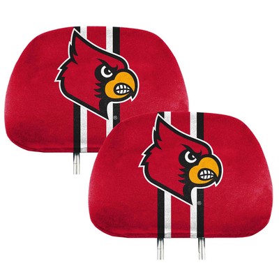 Fan Mats  LLC Louisville Cardinals Printed Headrest Cover Red