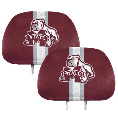 Fan Mats  LLC Mississippi State Bulldogs Printed Headrest Cover Maroon