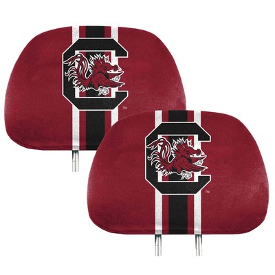 Fan Mats  LLC South Carolina Gamecocks Printed Headrest Cover Red & Black