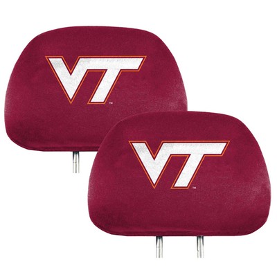 Fan Mats  LLC Virginia Tech Hokies Printed Headrest Cover Red