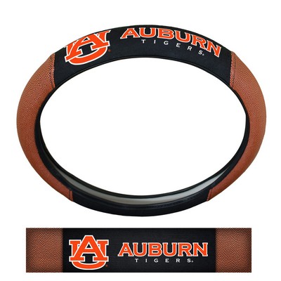 Fan Mats  LLC Auburn Tigers Sports Grip Steering Wheel Cover Tan & Black