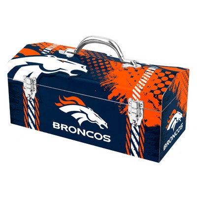 Fan Mats  LLC Denver Broncos Tool Box Blue & Orange