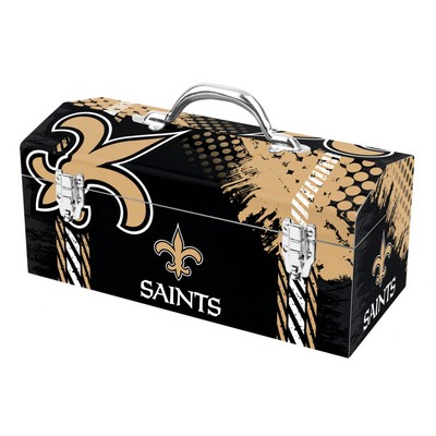 Fan Mats  LLC New Orleans Saints Tool Box Gold & Black