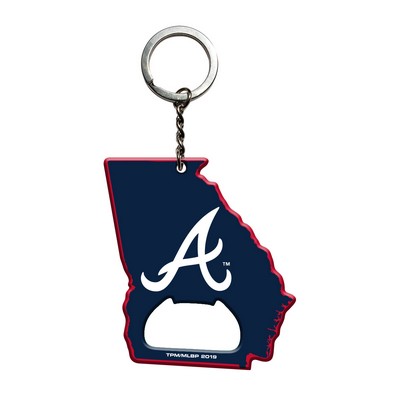 Fan Mats  LLC Atlanta Braves Keychain Bottle Opener Navy