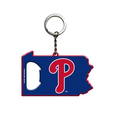 Fan Mats  LLC Philadelphia Phillies Keychain Bottle Opener Blue, Red