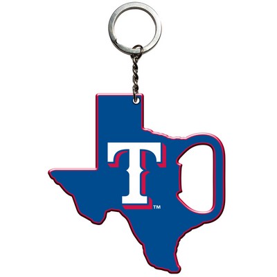 Fan Mats  LLC Texas Rangers Keychain Bottle Opener Blue, Red