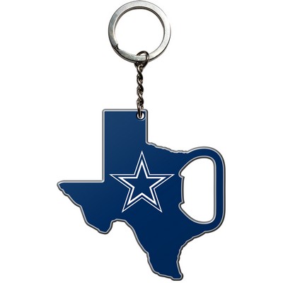 Fan Mats  LLC Dallas Cowboys Keychain Bottle Opener Blue