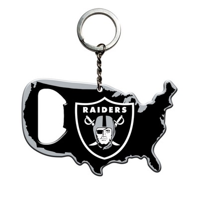 Fan Mats  LLC Las Vegas Raiders Keychain Bottle Opener Black