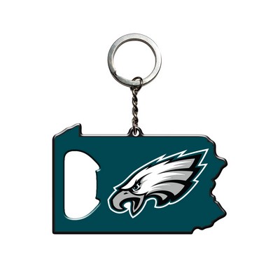 Fan Mats  LLC Philadelphia Eagles Keychain Bottle Opener Green